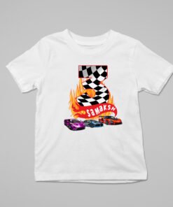 Kids Custom Birthday T-Shirts -Car Theme T-Shirts