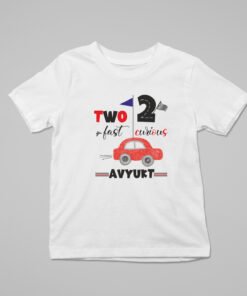 Kids Custom Birthday T-Shirts -Car Theme T-Shirts