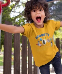 Kids Custom Birthday T-Shirts -Space Theme T-Shirts