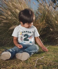 Alternative view of Kids Custom Birthday T-Shirts -Space Theme T-Shirts