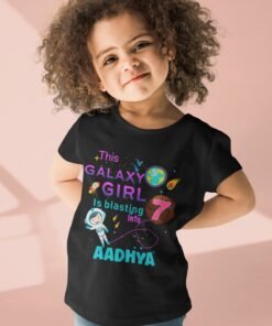 Kids Custom Birthday T-Shirts -Space Theme T-Shirts
