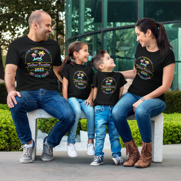 Personalised Family Matching Group Vacation T-Shirts