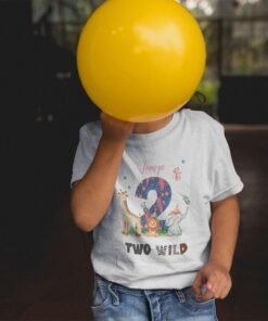 Alternative view of Kids Custom Birthday T-Shirts -Jungle Theme T-Shirts