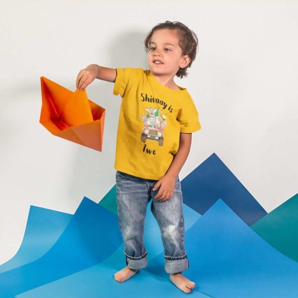 Alternative view of Kids Custom Birthday T-Shirts -Jungle Theme T-Shirts