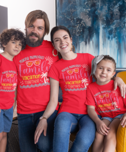 Personalised Family Matching Group Vacation T-Shirts