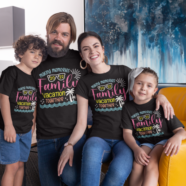 Alternative view of Personalised Family Matching Group Vacation T-Shirts