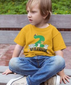 Alternative view of Kids Custom Birthday T-Shirts -Jungle Theme T-Shirts