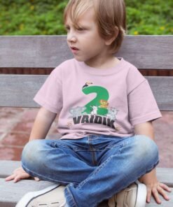 Kids Custom Birthday T-Shirts -Jungle Theme T-Shirts