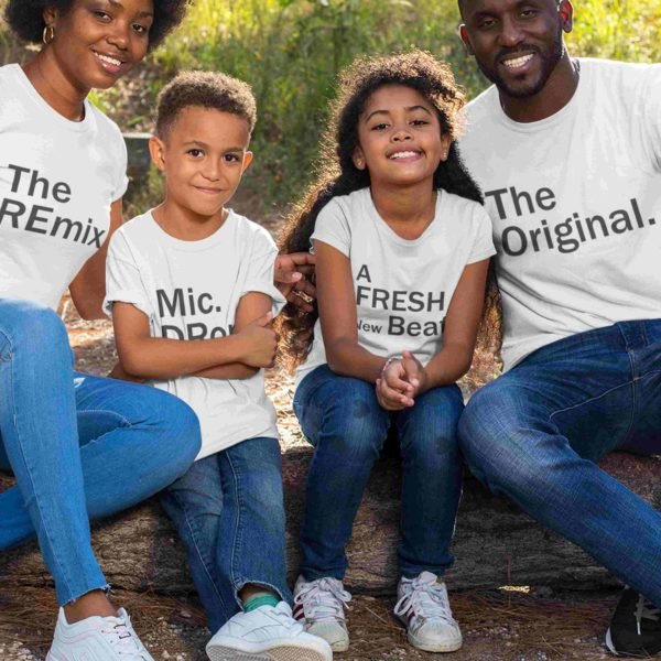 Personalised Family Group T-Shirts - Family Matching T-Shirts