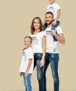 Personalised Family Group T-Shirts - Family Matching T-Shirts