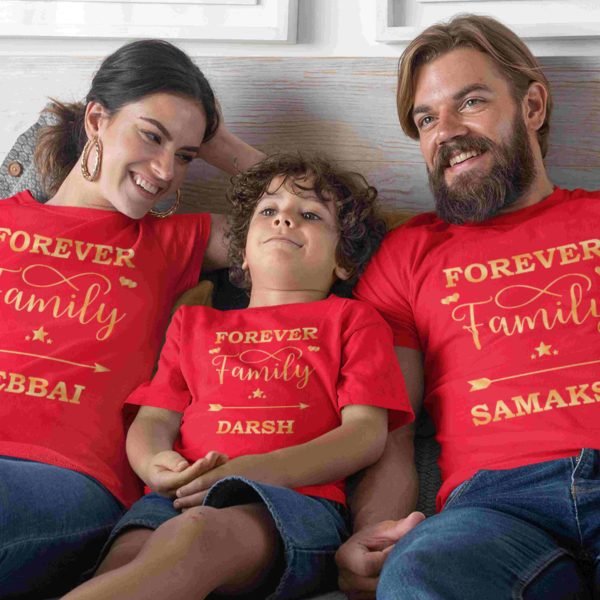 Personalised Family Group T-Shirts - Family Matching T-Shirts
