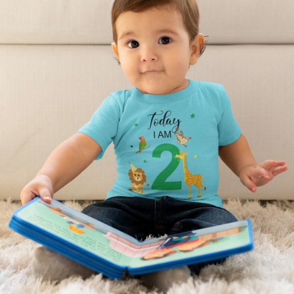 Alternative view of Kids Custom Birthday T-Shirts -Jungle Theme T-Shirts