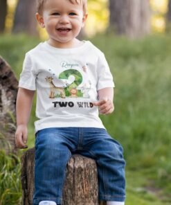 Kids Custom Birthday T-Shirts -Jungle Theme T-Shirts