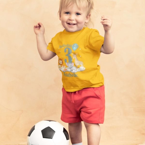 Alternative view of Kids Custom Birthday T-Shirts -Jungle Theme T-Shirts