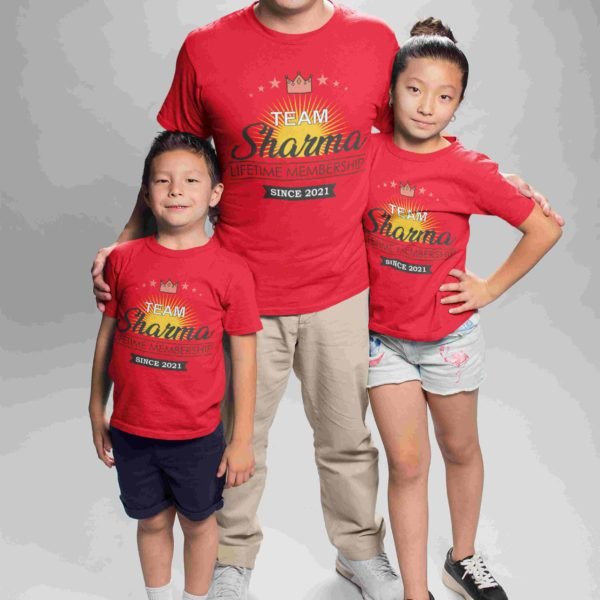 Personalised Family Group T-Shirts - Family Matching T-Shirts