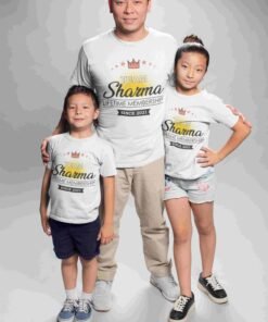 Alternative view of Personalised Family Group T-Shirts - Family Matching T-Shirts