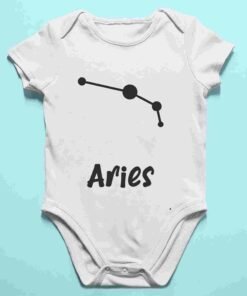 Alternative view of Personalised Baby Zodiac Sign Romper/T-Shirts