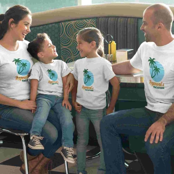 Personalised Family Matching Group Vacation T-Shirts