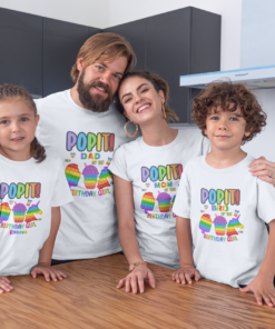 Kids Birthday Family T-Shirts - Pop It Theme