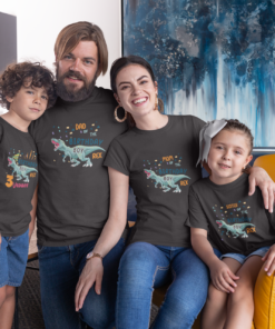 Kids Birthday Family T-Shirts - Dinosaur Theme