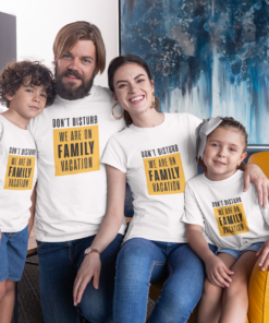 Personalised Family Matching Group Vacation T-Shirts