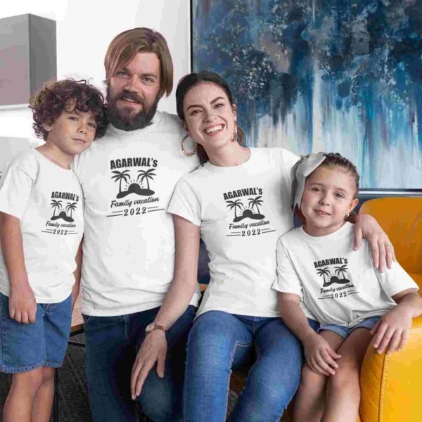 Personalised Family Matching Group Vacation T-Shirts
