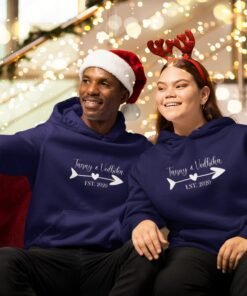 Alternative view of Personalised Couple Hoodies for Pre-Wedding Photoshoots & Anniversary