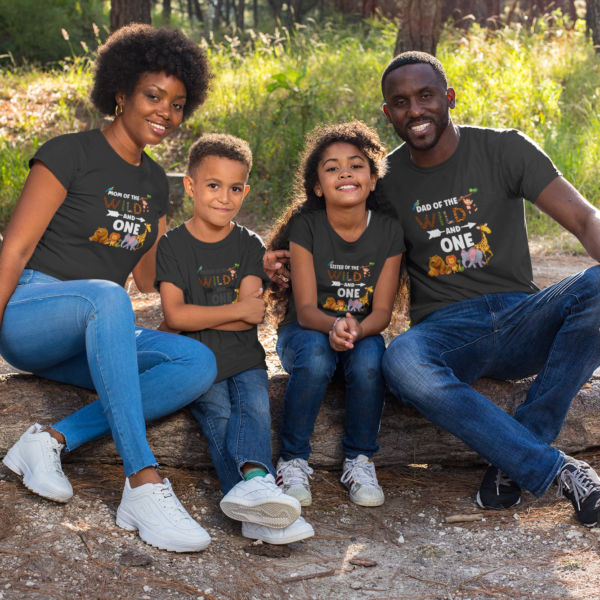 Kids Birthday Family T-Shirts - Wild One Theme