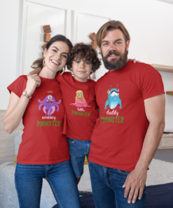 Kids Birthday Family T-Shirts - Monster Theme