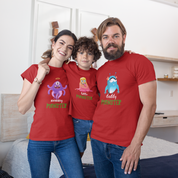 Kids Birthday Family T-Shirts - Monster Theme
