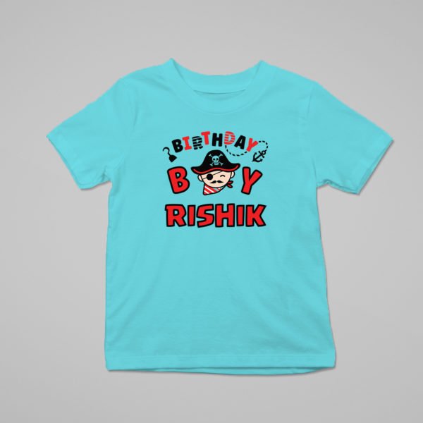 Alternative view of Kids Custom Birthday T-Shirts -Pirate Theme T-Shirts
