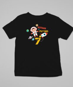 Alternative view of Kids Custom Birthday T-Shirts -Space Theme T-Shirts