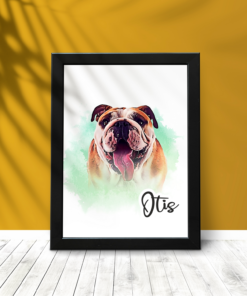 Personalised Pet Portrait Wall Frames - Gifts for Pet Lovers