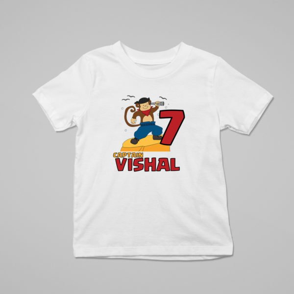 Alternative view of Kids Custom Birthday T-Shirts -Pirate Theme T-Shirts