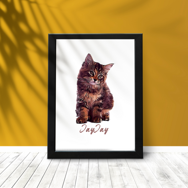 Personalised Pet Portrait Wall Frames - Gifts for Pet Lovers