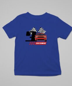 Alternative view of Kids Custom Birthday T-Shirts -Car Theme T-Shirts