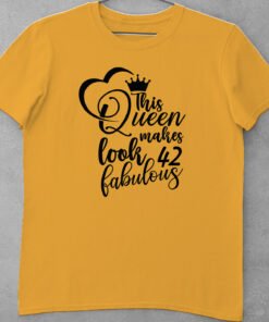 Alternative view of Personalised Adult Birthday T-Shirts