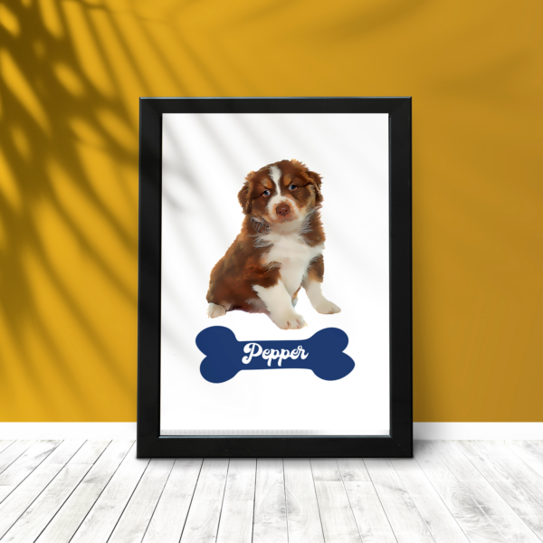 Personalised Pet Portrait Wall Frames - Gifts for Pet Lovers