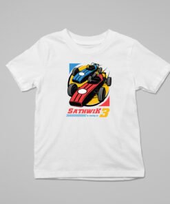 Alternative view of Kids Custom Birthday T-Shirts -Car Theme T-Shirts