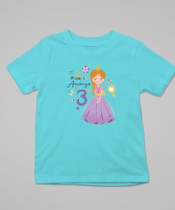 Alternative view of Kids Custom Birthday T-Shirts -Princess Theme T-Shirts