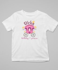 Alternative view of Kids Custom Birthday T-Shirts -Princess Theme T-Shirts