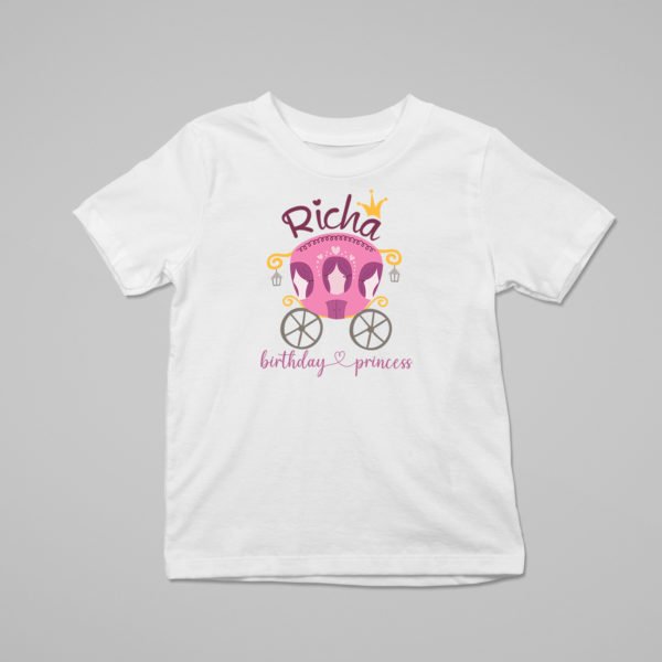 Alternative view of Kids Custom Birthday T-Shirts -Princess Theme T-Shirts