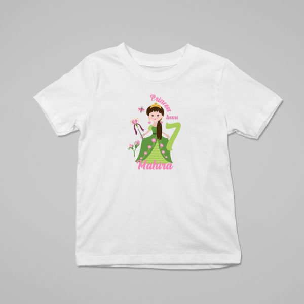 Alternative view of Kids Custom Birthday T-Shirts -Princess Theme T-Shirts