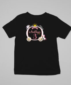 Alternative view of Kids Custom Birthday T-Shirts -Princess Theme T-Shirts