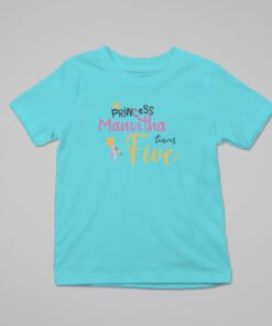 Alternative view of Kids Custom Birthday T-Shirts -Princess Theme T-Shirts
