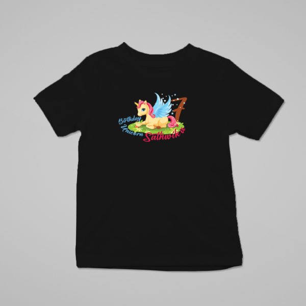 Alternative view of Kids Custom Birthday T-Shirts -Princess Theme T-Shirts