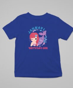 Alternative view of Kids Custom Birthday T-Shirts -Mermaid Theme T-Shirts