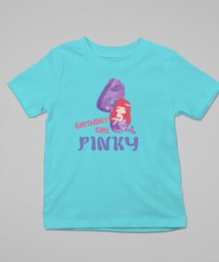 Alternative view of Kids Custom Birthday T-Shirts -Mermaid Theme T-Shirts