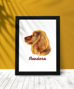 Personalised Pet Portrait Wall Frames - Gifts for Pet Lovers
