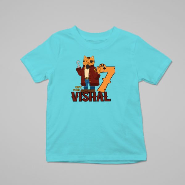 Alternative view of Kids Custom Birthday T-Shirts -Pirate Theme T-Shirts